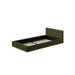 Bed Frame Tufted Headboard Green Boucle Size King Single/King/Double/Queen