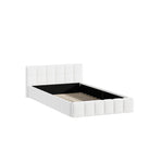 King Single Bed Frame Tufted Boucle Headboard | HomeAndLivin