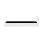 King Single Bed Frame Tufted Boucle Headboard | HomeAndLivin
