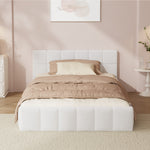 King Single Bed Frame Tufted Boucle Headboard | HomeAndLivin