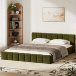 Bed Frame Tufted Headboard Green Boucle Size King Single/King/Double/Queen