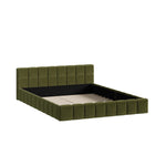Bed Frame Tufted Headboard Green Boucle Size King Single/King/Double/Queen