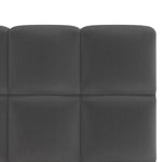 Queen Bed Frame Grey Velvet Tufted Headboard | HomeAndLiving