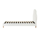 Bed Frame Single Size Kids Bed Frame White Leather