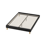 Bed Frame King & Double Size Bed Base Black Leather