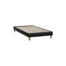 Bed Frame King Single Bed Base Black Leather
