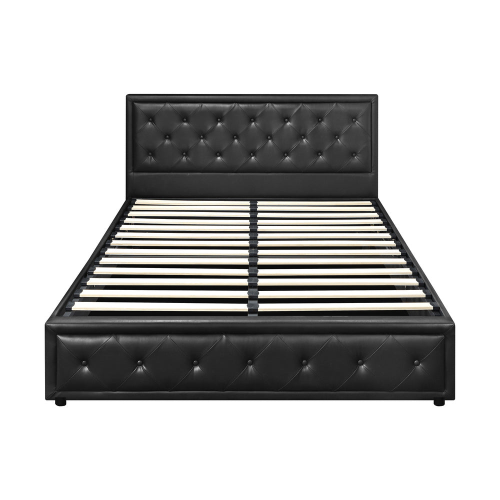 Bed Frame with Storage Space Gas Lift Bed Mattress Base