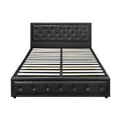 Bed Frame with Storage Space Gas Lift Bed Mattress Base