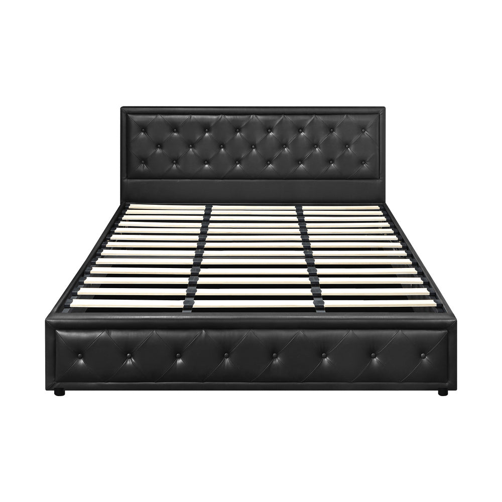 Bed Frame with Storage Space Gas Lift Bed Mattress Base