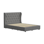 Bed Frame Double Size Frames with 4 Storage Drawers Collection