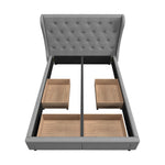 Bed Frame Double Size Frames with 4 Storage Drawers Collection