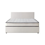 Bed Frame Queen Size Gas Lift Boucle Beds With Mattress Set