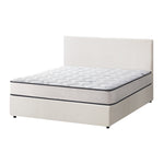 King & Double Size Boucle Bed Frame Gas Lift Storage with Mattress Set Upholstered