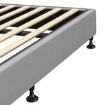 Bed Frame Single Size Bed Base Platform Grey