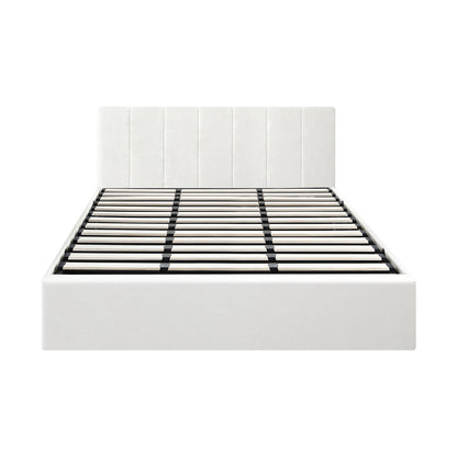 Bed Frame Double/King/King Single/Queen/Single Size Gas Lift Base PU Leather ZOE