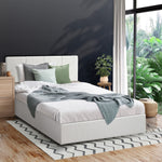 Bed Frame Double/King/King Single/Queen/Single Size Gas Lift Base PU Leather ZOE