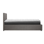 Bed Frame With Mattress Set Double Queen & King Size Gas Lift Grey BOSS