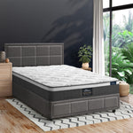 Bed Frame With Mattress Set King Single Gas Lift Grey BOSS