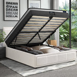 Bed Frame with Mattress Set King Single &King Size Gas Lift Boucle BILY
