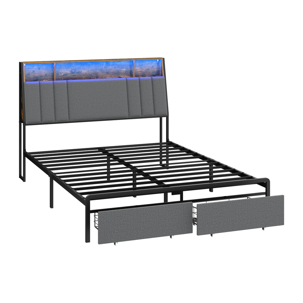 Queen Bed Frame Storage 225.5x108x115cm