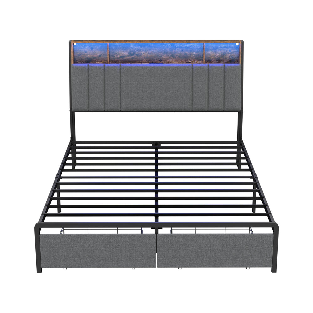 Queen Bed Frame Storage 225.5x108x115cm