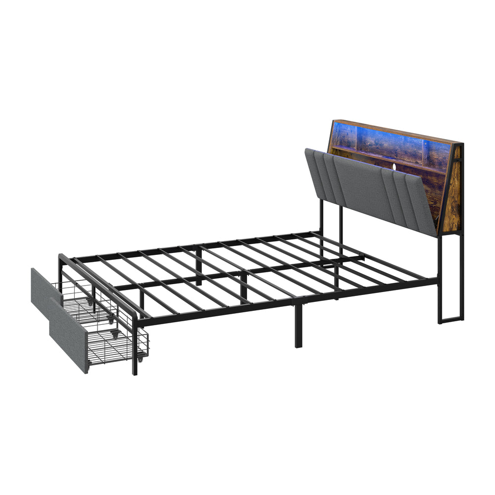 Queen Bed Frame Storage 225.5x108x115cm