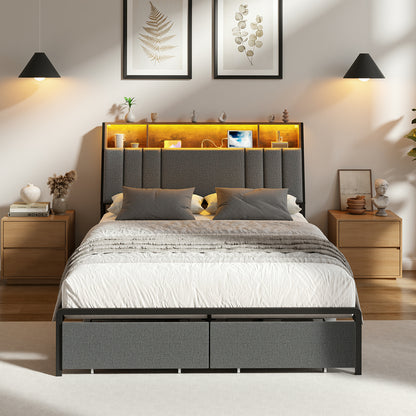 Queen Bed Frame Storage 225.5x108x115cm