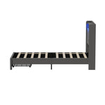 Bed Frame King Single Headboard With USB Charging & Drawers