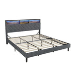 Bed Frame with LED Storage Bedhead NOVI