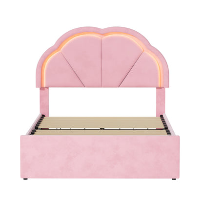 King Single Bed Frame Velvet Headboard