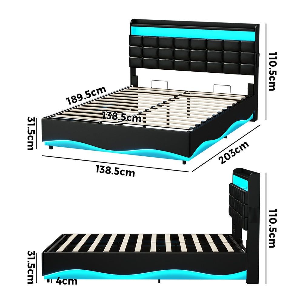 Double Bed Frame With Storage