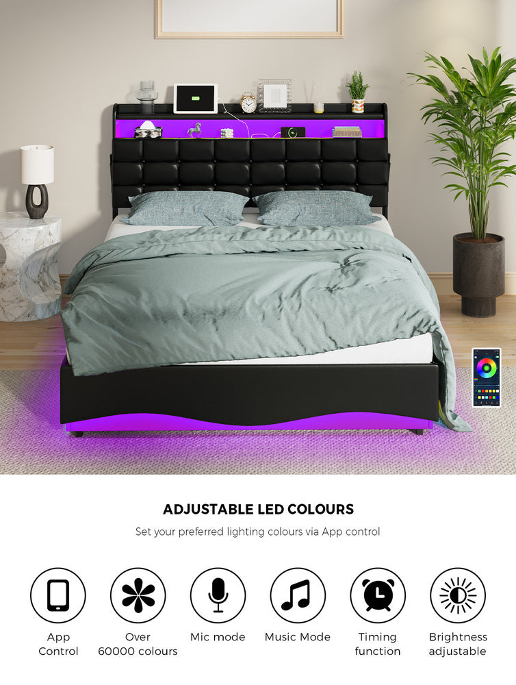 Double Bed Frame With Storage