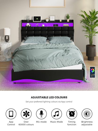 Double Bed Frame With Storage