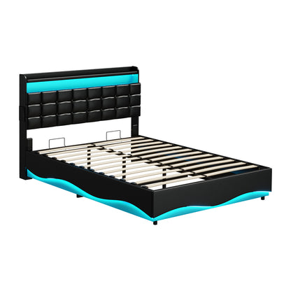 Queen Bed Frame Storage Headboard