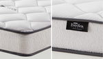 Single Bed Frame with Mattress Pink Velvet Upholstered Bedroom Furniture Set