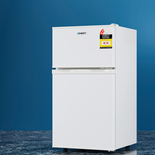  80L Bar Fridge Mini Freezer Refrigerator White