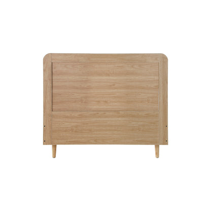 Bed Frame Wooden Bed Frame Rattan Headboard