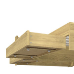 Double/King Single/Queen Bed Frame with Charging Ports & 2 Drawers