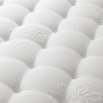 King Size Wooden Bed Frame Platform Base with Bonnell Spring Mattress Grey