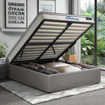 Bed Frame King & Single Size Storage Platform with Mattress