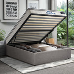 Bed Frame King & Single Size Storage Platform with Mattress