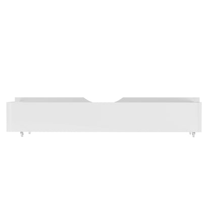 2x Bed Frame Storage Drawers Timber Trundle for Wooden Bed Frame Base White