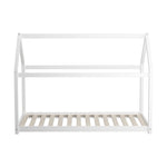 Bed Frame Single Wooden Timber House Style Mattress Base Platform White