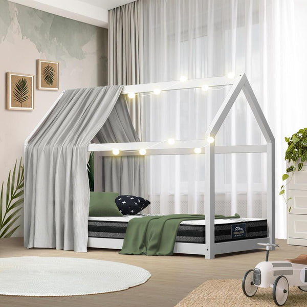 Kids Bed Frame With Single Mattress Set House Style