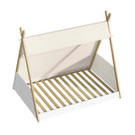 Kids Bed Frame and Mattress Single House Teepee Triangle Beds