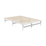 Double/King Single/Queen Wooden Bed Frame Solid Pine Timber White