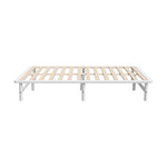 Double/King Single/Queen Wooden Bed Frame Solid Pine Timber White