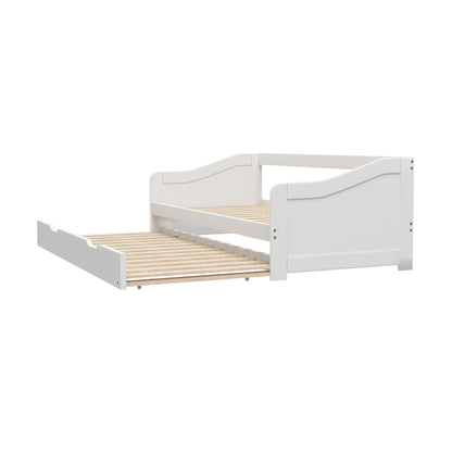 Trundle Bed Frame Daybed Single Size Base Timber Wooden Kids Double Bed