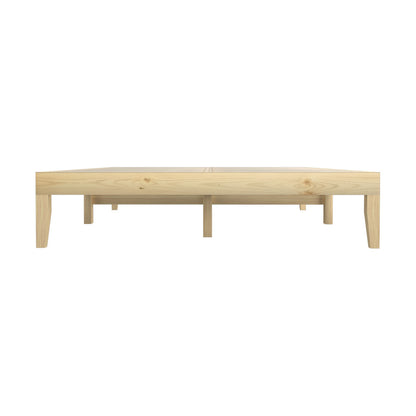 Bed Frame King Size Pine Wood Bed Base