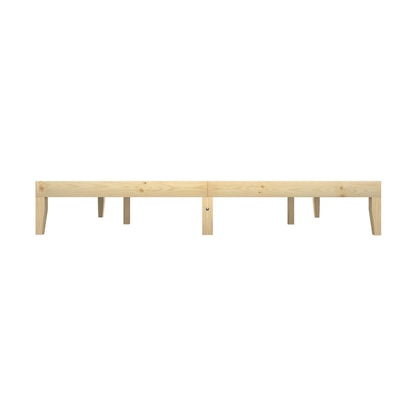 Bed Frame King Size Pine Wood Bed Base